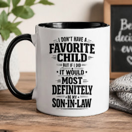 Taza De Café Regalo divertido para el yerno hijo favorito