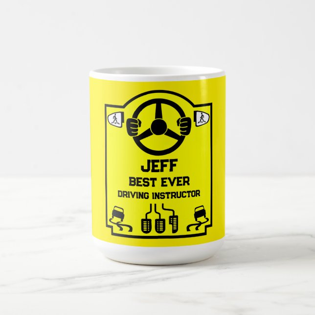Taza De Café Regalo divertido para instructor de conducir (Centro)