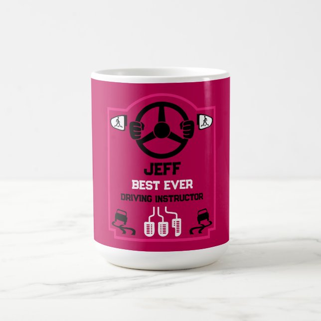 Taza De Café Regalo divertido para instructor de conducir (Centro)