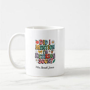 Taza De Café Regalo divertido para maestro jubilado Groovy Jubi