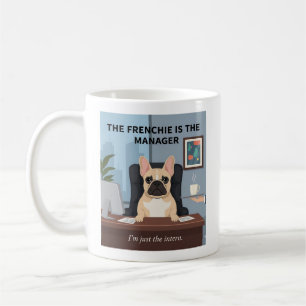 Taza De Café Regalo divertido para mamá de Frenchie con humor d