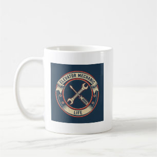 Taza De Café Regalo divertido para técnico de ascensores - Regi