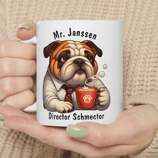 Taza De Café Regalo divertido personalizado de café de Bulldog