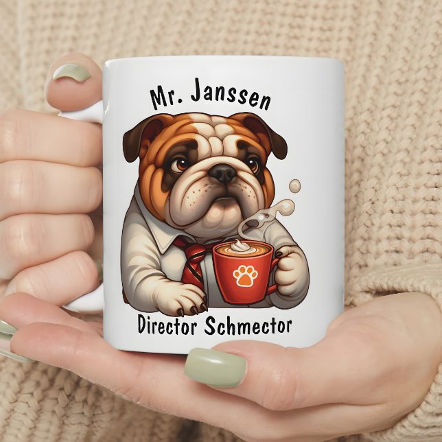 Taza De Café Regalo divertido personalizado de café de Bulldog  (Subido por el creador)