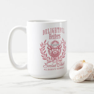 Taza De Café Regalo Divertido Personalizado de Vaca para Ella,