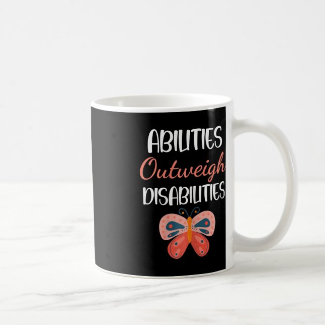 Taza De Café Regalo educativo especial - Las capacidades supera (Derecha)