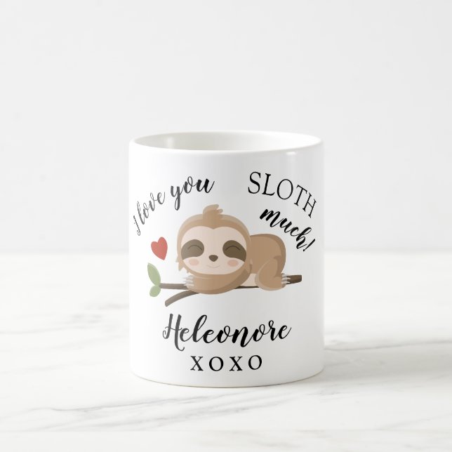 Taza De Café Regalo El día de San Valentín Sloth Mug (Centro)