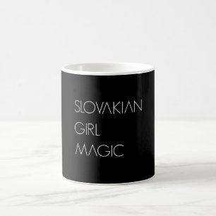 Taza De Café Regalo eslovaco de Chica eslovaco Magic
