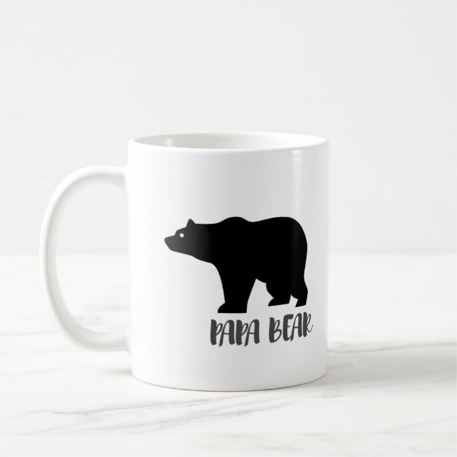 Taza De Café Regalo especial del día del padre: Papa Bear (Izquierda)