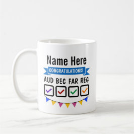Taza De Café Regalo Exámenes CPA Licencia Contador Público Cert