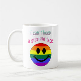 Taza De Café Regalo facial directo del orgullo gay personalizad