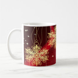 Taza De Café Regalo Fiesta de navidades Rojo Vacaciones de copo