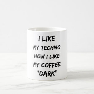 Taza De Café Regalo Fiesta del Festival Electro de Techno Music