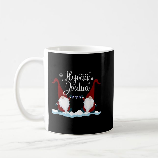 Taza De Café Regalo finlandés de navidad finlandesa Tee Hyvaa J (Izquierda)