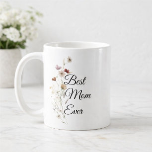 Taza De Café Regalo Floral Elegante para Madre