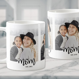 Taza De Café Regalo fotográfico de guión establecido por mamá