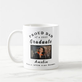 Taza De Café Regalo fotográfico de Orgullosa Graduación de Papá