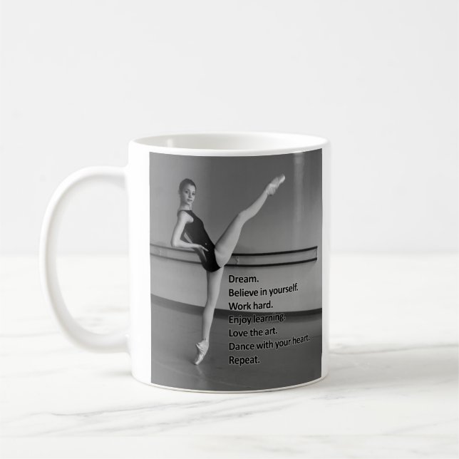 Taza De Café Regalo ideal de la danza para los bailarines (Izquierda)