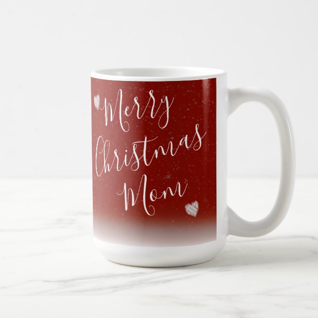 Taza De Café "Regalo infantil a mamá" de hombre de nieve - Mug  (Derecha)