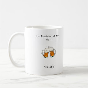 Taza De Café regalo irlandés, brindis, Slainte, regalo de cumpl