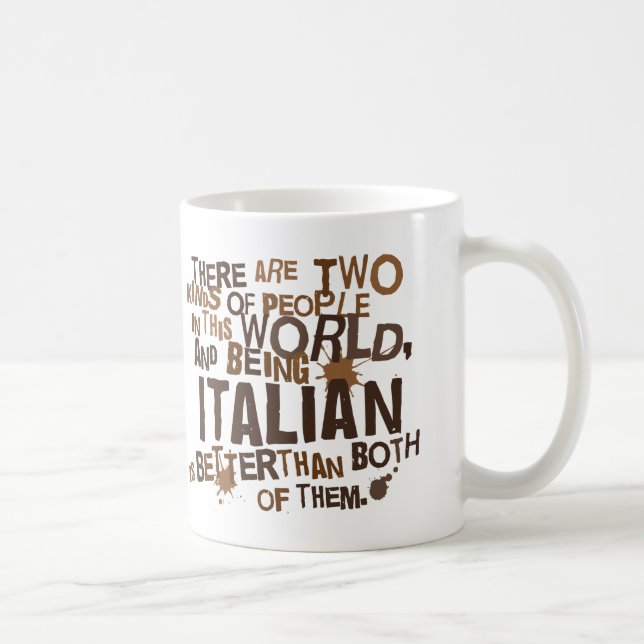Taza De Café Regalo italiano (divertido) (Derecha)