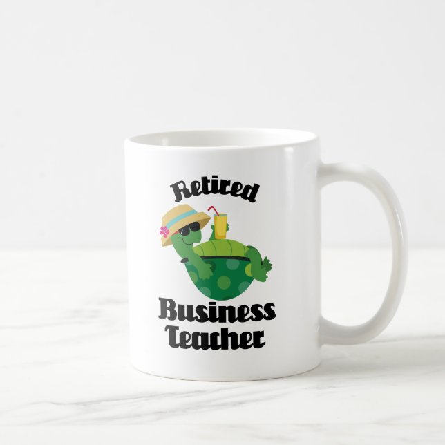 Taza De Café Regalo jubilado del profesor del negocio (Derecha)