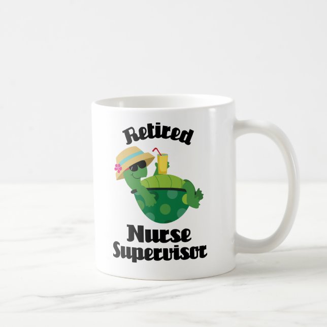 Taza De Café Regalo jubilado del supervisor de la enfermera (Derecha)