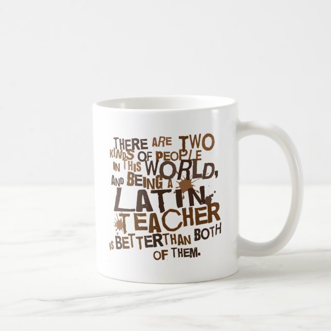 Taza De Café Regalo latino del profesor (Derecha)