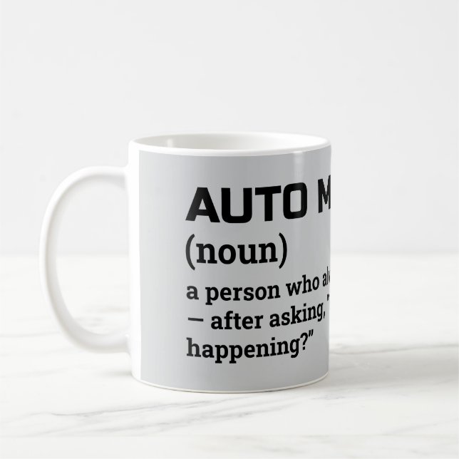 Taza De Café Regalo mecánico automático - Mug de definición div (Izquierda)