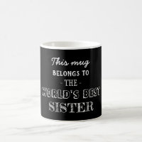 Regalo minimalista moderno negro para la mejor her