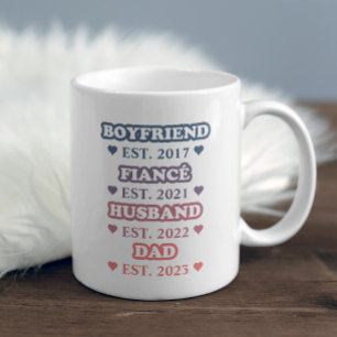 Taza De Café Regalo minimalista por primera vez de papá de espo