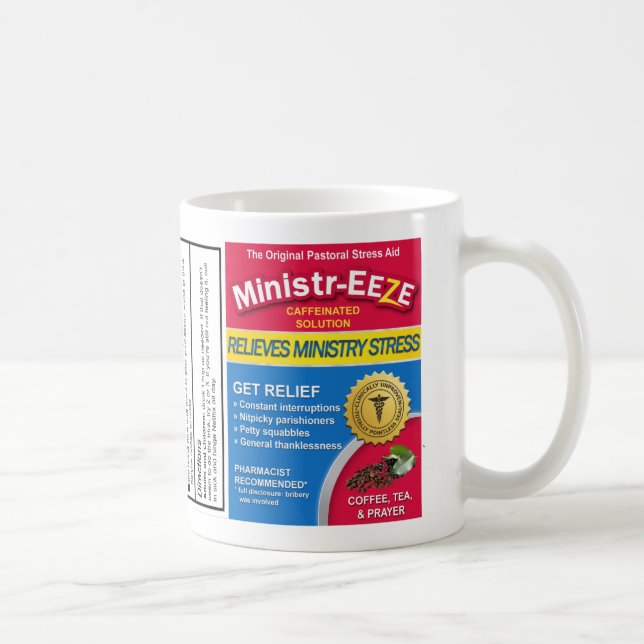 Taza De Café Regalo Ministr-Eeze para pastores Café Mug (Derecha)