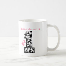 Taza De Café Regalo modelado grande del número de la ENFERMERA