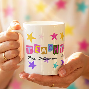 Taza De Café Regalo moderno de agradecimiento a maestros para e