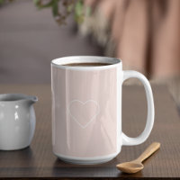 Regalo moderno Pastel Rosa y Corazón Minimalista A