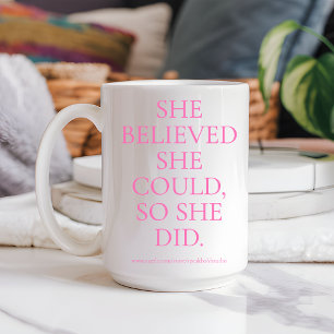 Taza De Café Regalo motivacional personalizado para ella y para