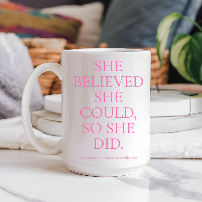 Taza De Café Regalo motivacional personalizado para ella y para (graduation gift, custom coffee mug, feminist gift, girl boss mug, personalized mug for women,)