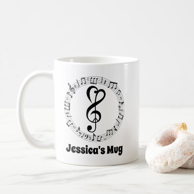 Taza De Café Regalo musical del director de banda (Con donut)