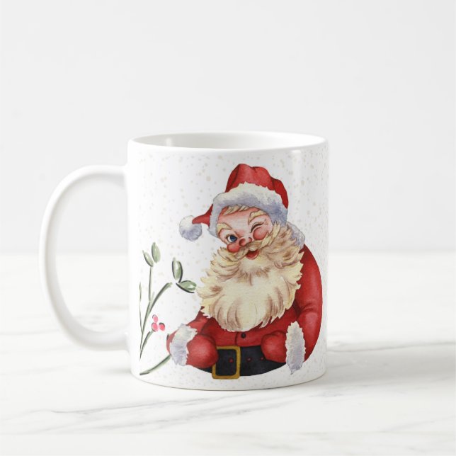 Taza De Café Regalo navideño de navidad navideña, regalo de nav (Izquierda)