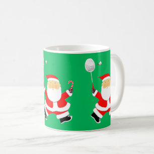 Taza De Café Regalo navideño de Navidades de Badminton