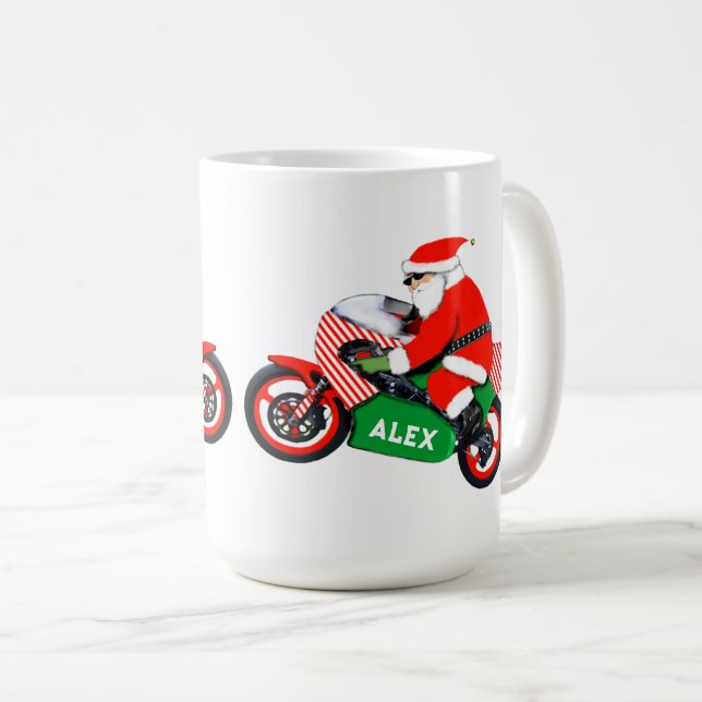 Taza De Café Regalo navideño para motociclistas Navidades (Anverso derecho)