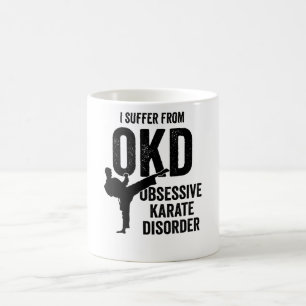 Taza De Café Regalo obsesivo de los artes marciales del negro