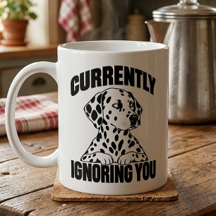 Taza De Café Regalo para amante de cachorros dálmatas introvert