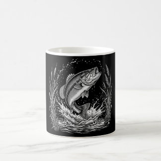 Taza De Café Regalo para Amante de la Pesca de Lubina Regalo de