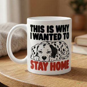 Taza De Café Regalo para Amante de Perros Dálmatas Antisociales