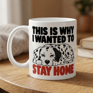 Taza De Café Regalo para Amante de Perros Dálmatas Antisociales