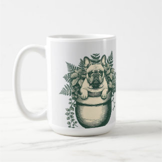 Taza De Café Regalo para amante de plantas con Bulldog Francés