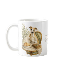 Regalo para amante del café Whippet | Perro elegan