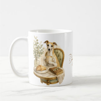 Taza De Café Regalo para amante del café Whippet | Perro elegan