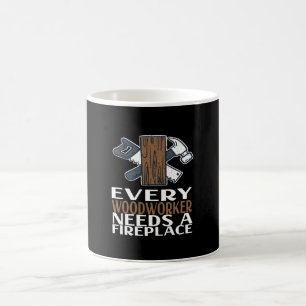 Taza De Café Regalo para carpintero de madera